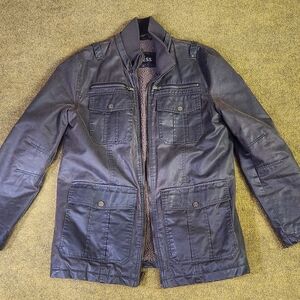 Guess Men's Brown Waxed Jacket